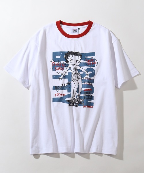 VISION STREET WEAR(ヴィジョンストリートウェア)の「【VISION STREET WEAR/ヴィジョンストリートウェア】×【BETTY BOOP/べティブ-プ】グラフィックプリント 半袖Tシャツ(Tシャツ/カットソー・メンズ・チャコール/ブラック系1/ホワイト系2/レッド系1/ホワイト系1/ホワイト系3・S/LL/L/M)」の13枚目の写真