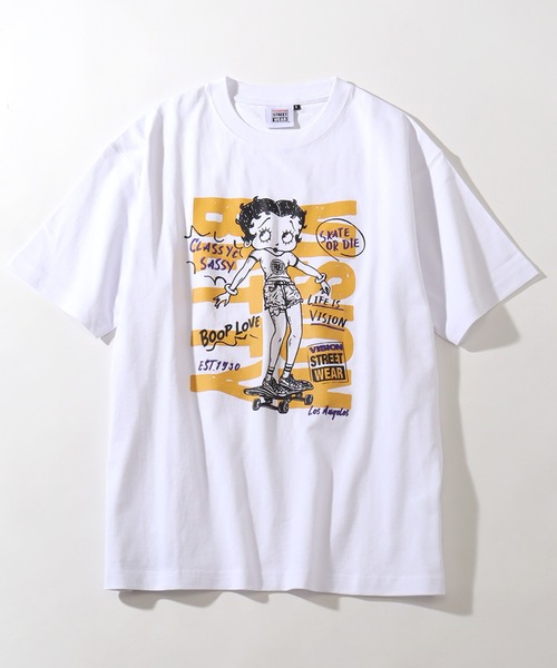 VISION STREET WEAR(ヴィジョンストリートウェア)の「【VISION STREET WEAR/ヴィジョンストリートウェア】×【BETTY BOOP/べティブ-プ】グラフィックプリント 半袖Tシャツ(Tシャツ/カットソー・メンズ・チャコール/ブラック系1/ホワイト系2/レッド系1/ホワイト系1/ホワイト系3・S/LL/L/M)」の15枚目の写真