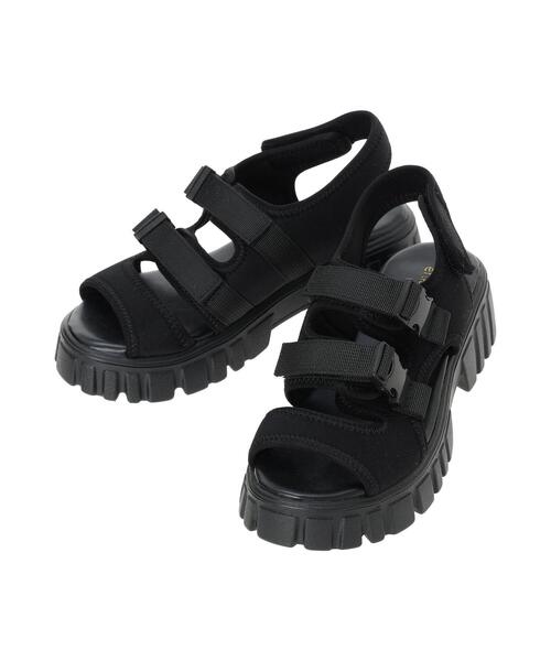 ehka sopo（エヘカソポ）の「スポーツサンダル（サンダル・レディース・グレー/オフホワイト/ブラック・L/M）」の9枚目の写真