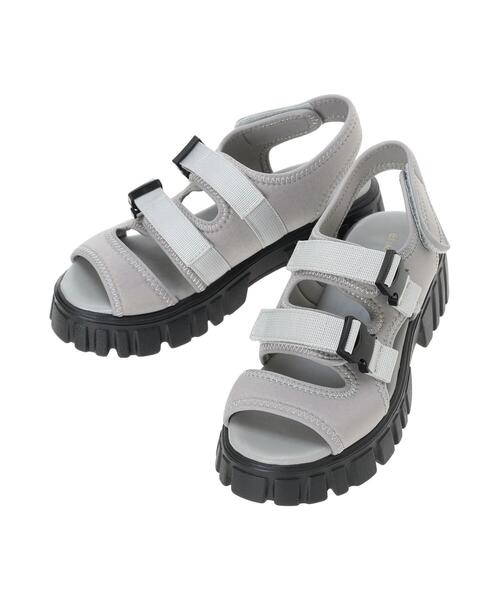ehka sopo（エヘカソポ）の「スポーツサンダル（サンダル・レディース・グレー/オフホワイト/ブラック・L/M）」の10枚目の写真