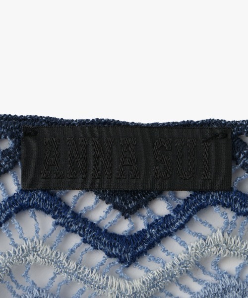 新品 アナスイANNA SUI レースラメグラデーションあみスカーフショール 青 新品 アナスイANNA SUI レースラメグラデーションあみスカーフショール