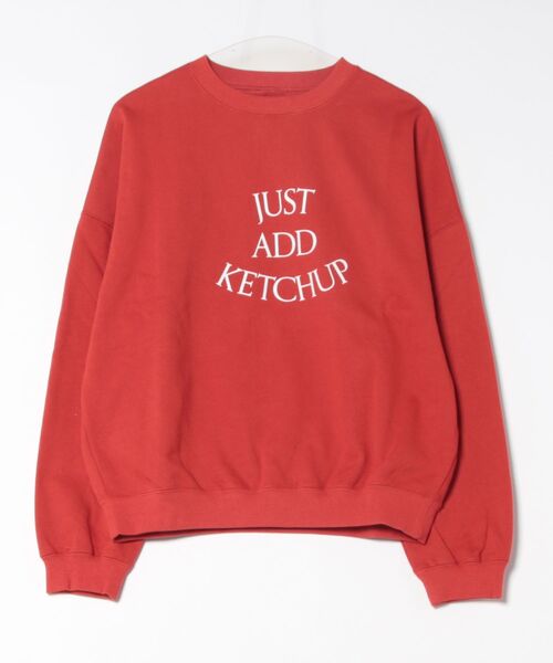 Catchup（ケチャップ）の「【Catchup】Catchup プリントスウェットトップス（大人サイズ）（Tシャツ/カットソー・レディース・インディゴブルー/モスグリーン/シルバー/レッド・XL/S/M/L）」の3枚目の写真