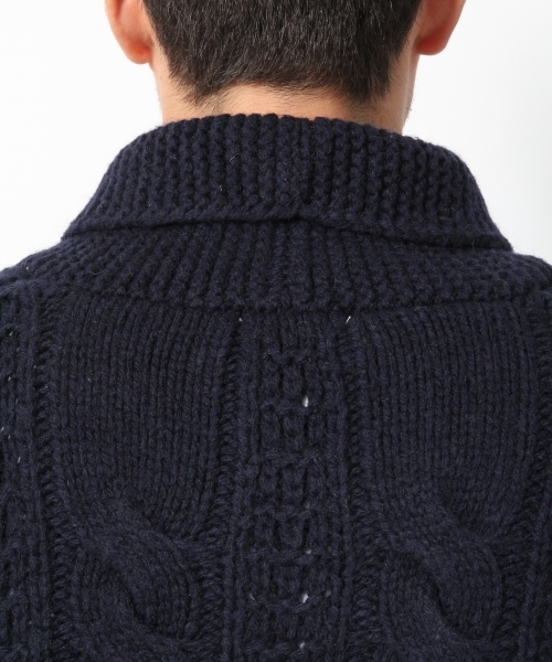 GLOBAL WORK(グローバルワーク)の「【一部店舗限定】ハンドニットショールカーデ/568281(カーディガン/ボレロ・メンズ・ネイビー/グレー・X-LARGE/LARGE/MEDIUM/SMALL)」の8枚目の写真