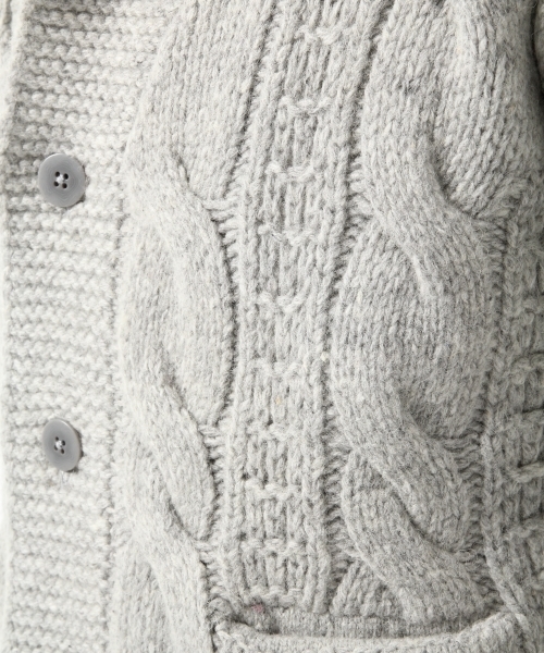 GLOBAL WORK(グローバルワーク)の「【一部店舗限定】ハンドニットショールカーデ/568281(カーディガン/ボレロ・メンズ・ネイビー/グレー・X-LARGE/LARGE/MEDIUM/SMALL)」の9枚目の写真