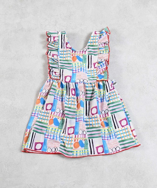 MARKEY'S(マーキーズ)の「【UVカット/水着】フリルワンピース(水着・キッズ・レッド/マルチ/ピンク・140/120/110/100/90/130)」の9枚目の写真