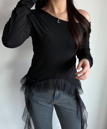 ワンショルフリルロンT【ZOZOTOWN限定アイテム】
