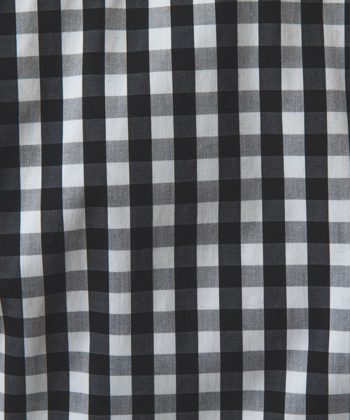 NARACAMICIE(ナラカミーチェ)の「【NARACAMICIE】スモールギンガム七分袖シャツ(シャツ/ブラウス・レディース・ブラック/レッド・L/XXL/M/S/XL)」の12枚目の写真