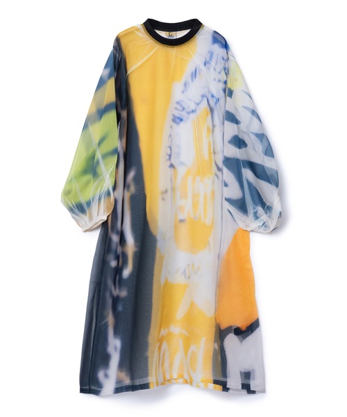 NON TOKYO（ノントーキョー）の「DIRECT PRINT SHEER ONE-PIECE（ワンピース・レディース・イエロー系/ホワイト系・FREE）」の9枚目の写真