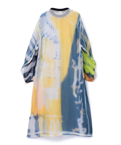 NON TOKYO（ノントーキョー）の「DIRECT PRINT SHEER ONE-PIECE（ワンピース・レディース・イエロー系/ホワイト系・FREE）」の10枚目の写真