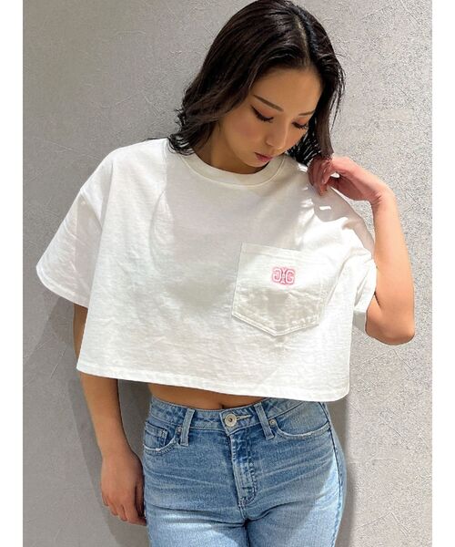 GYDA（ジェイダ）の「Symmetry GYDA NEON ショートTシャツ（Tシャツ/カットソー・レディース・ブラック/オフホワイト・FREE）」の15枚目の写真
