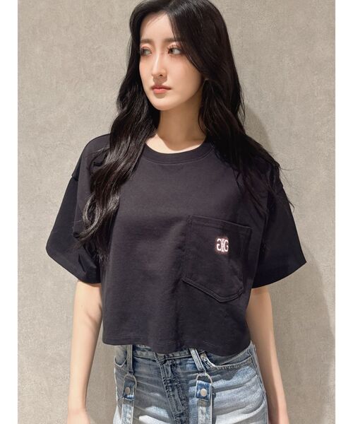 GYDA（ジェイダ）の「Symmetry GYDA NEON ショートTシャツ（Tシャツ/カットソー・レディース・ブラック/オフホワイト・FREE）」の19枚目の写真