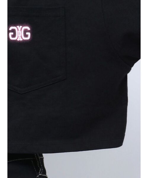 GYDA（ジェイダ）の「Symmetry GYDA NEON ショートTシャツ（Tシャツ/カットソー・レディース・ブラック/オフホワイト・FREE）」の8枚目の写真