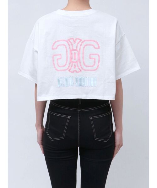 GYDA（ジェイダ）の「Symmetry GYDA NEON ショートTシャツ（Tシャツ/カットソー・レディース・ブラック/オフホワイト・FREE）」の10枚目の写真