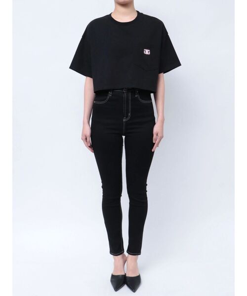 GYDA（ジェイダ）の「Symmetry GYDA NEON ショートTシャツ（Tシャツ/カットソー・レディース・ブラック/オフホワイト・FREE）」の11枚目の写真