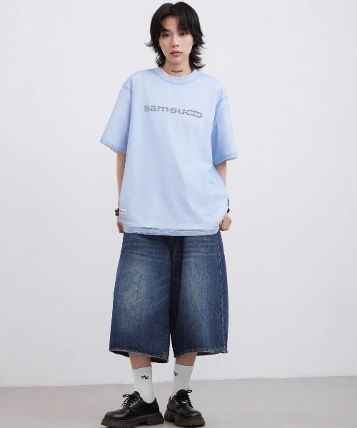 FreeZone（フリーゾーン）の「メッシュ半袖Tシャツ（Tシャツ/カットソー・メンズ・ホワイト/グリーン/ブルー/ブラック・F）」の14枚目の写真