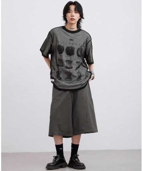 FreeZone（フリーゾーン）の「メッシュ半袖Tシャツ（Tシャツ/カットソー・メンズ・ホワイト/グリーン/ブルー/ブラック・F）」の20枚目の写真