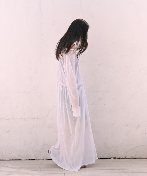 AKTE（アクテ）の「リラックスカットソーワンピース（ワンピース・レディース・ホワイト/ブラック/ブラウン・TALL/FREE）」の17枚目の写真