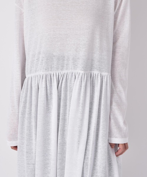 AKTE（アクテ）の「リラックスカットソーワンピース（ワンピース・レディース・ホワイト/ブラック/ブラウン・TALL/FREE）」の21枚目の写真