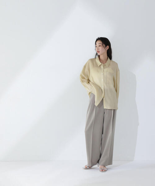 セール】＜骨格ナチュラル＞ツータックワイドパンツ（その他