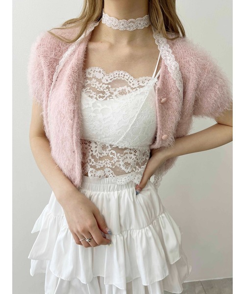 PHILLY（フィリー）の「《カップイン》レースキャミソール（キャミソール・レディース・ブラック/ホワイト・FREE）」の4枚目の写真