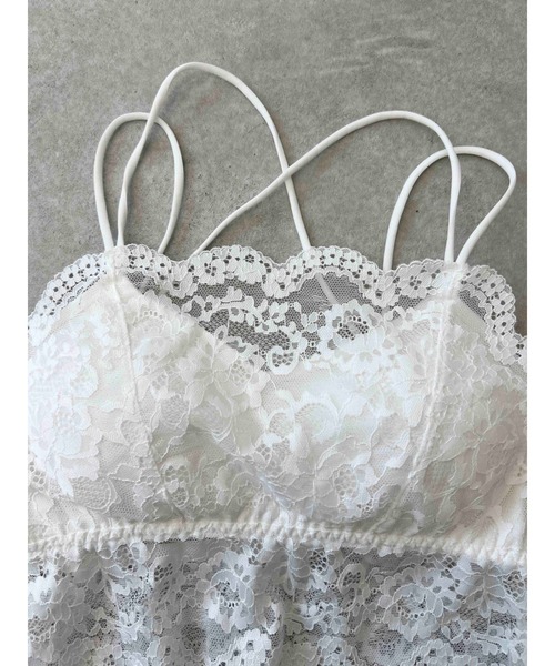 PHILLY（フィリー）の「《カップイン》レースキャミソール（キャミソール・レディース・ブラック/ホワイト・FREE）」の7枚目の写真