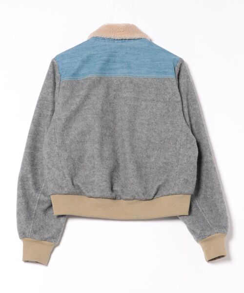 blanc basque（ブランバスク）の「デニム×ジャージーブルゾン（ブルゾン・レディース・ブルー・38）」の2枚目の写真