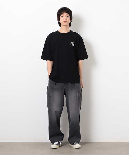 Purple&Yellow（パープルアンドイエロー）の「ファスナーポケットデニムパンツ（デニムパンツ・メンズ・ブラック/ケミカルウォッシュ・X-SMALL/SMALL/MEDIUM/LARGE）」の13枚目の写真