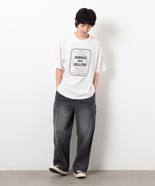 Purple&Yellow（パープルアンドイエロー）の「ファスナーポケットデニムパンツ（デニムパンツ・メンズ・ブラック/ケミカルウォッシュ・X-SMALL/SMALL/MEDIUM/LARGE）」の15枚目の写真