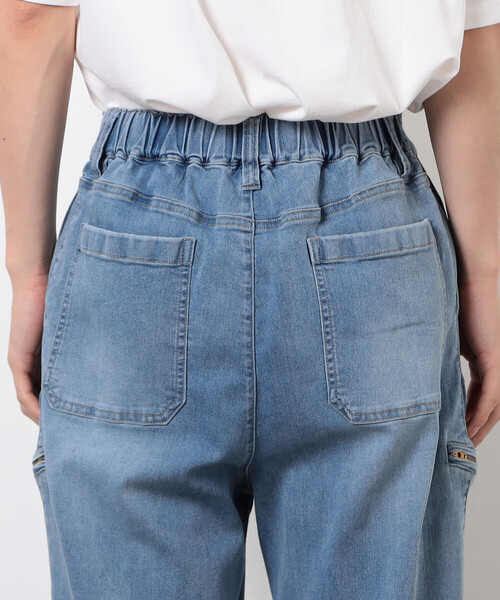 Purple&Yellow（パープルアンドイエロー）の「ファスナーポケットデニムパンツ（デニムパンツ・メンズ・ブラック/ケミカルウォッシュ・X-SMALL/SMALL/MEDIUM/LARGE）」の7枚目の写真