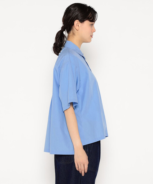 WOMEN'S COTTON POPLIN HALF SLEEVE SHIRT（シャツ/ブラウス