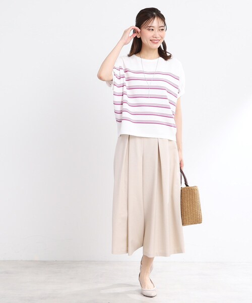 Reflect(リフレクト)の「【洗える】タックスカート風ワイドパンツ(その他パンツ・レディース・オレンジ/ライトベージュ/ネイビー・05/15 /11/13/17/09/07)」の11枚目の写真