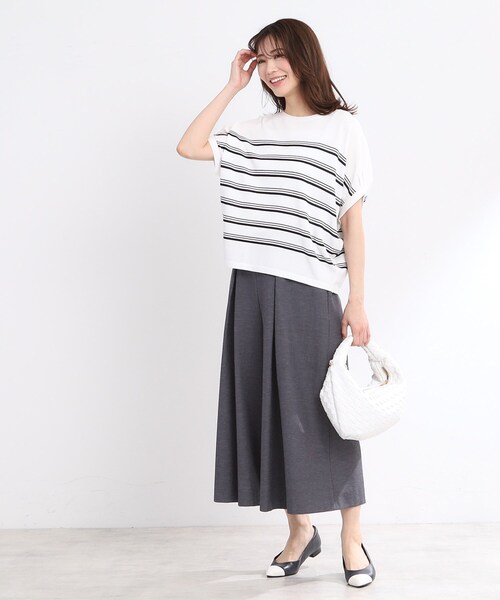 Reflect(リフレクト)の「【洗える】タックスカート風ワイドパンツ(その他パンツ・レディース・オレンジ/ライトベージュ/ネイビー・05/15 /11/13/17/09/07)」の19枚目の写真