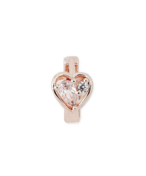 ROPE' PICNIC（ロペピクニック）の「カットガラスハートフープピアス（ピアス（両耳用）・レディース・ゴールド系その他2/ゴールド・FREE）」の5枚目の写真