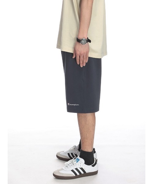 Champion（チャンピオン）の「Champion ワンポイントロゴ 綿100％ ショートパンツ ハーフパンツ 短パン（スウェットパンツ・メンズ・ブラック/グレー/ネイビー/ホワイト/ダークグレー・M/L/LL）」の13枚目の写真