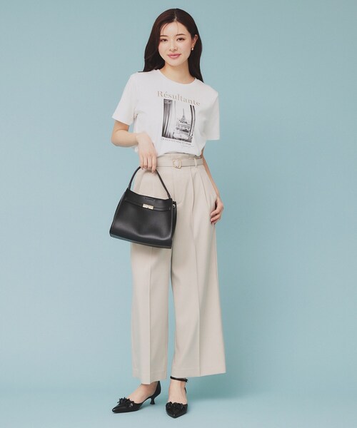 tシャツ メッシュドッキングプリントTシャツ レディース セール】箔プリントショート丈Tシャツ【UV/接触冷感/洗濯機洗い
