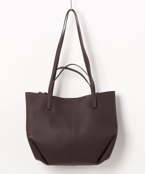 NiiNa（ニーナ）の「【 NiiNa / ニーナ 】高品質牛革 大容量 2way フレンチ トートバッグ（インナーポーチ付き）（トートバッグ・レディース・カーキ/ブラウン/ブラック/ダークブラウン/イエロー/ブルー・FREE）」の21枚目の写真