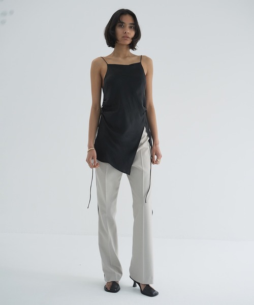 CLANE DRAPE SATIN CAMI クラネキャミソール CLANE - ドレープサテンキャミソール - DRAPE SATIN CAMISOLE