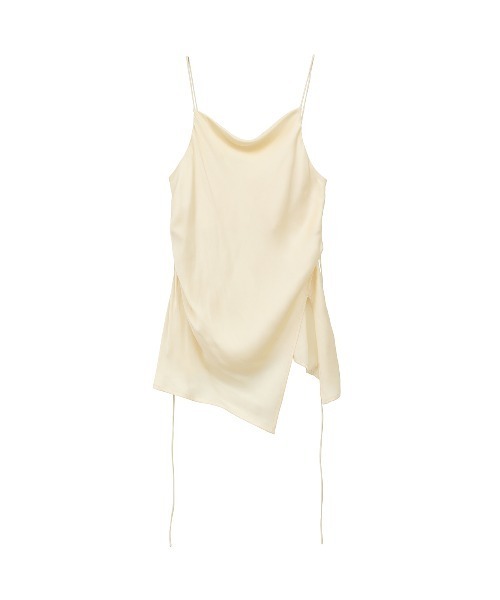 STUDIOUS - CLANE DRAPE SATIN CAMI クラネキャミソール DRAPE SATIN CAMISOLE TOPS（キャミソール）｜CLANE（クラネ）の