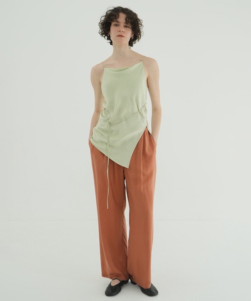 DRAPE SATIN CAMISOLE TOPS（キャミソール）｜CLANE（クラネ）の