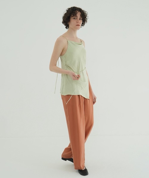 DRAPE SATIN CAMISOLE TOPS（キャミソール）｜CLANE（クラネ）の