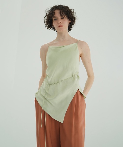 DRAPE SATIN CAMISOLE TOPS（キャミソール）｜CLANE（クラネ）の