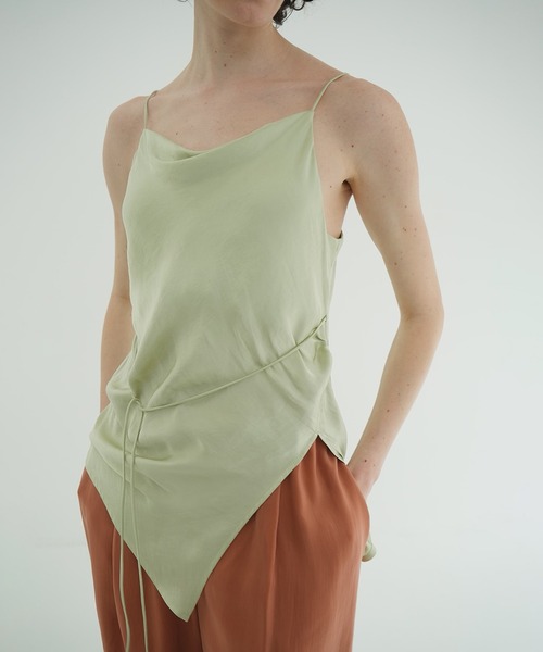 DRAPE SATIN CAMISOLE TOPS（キャミソール）｜CLANE（クラネ）の