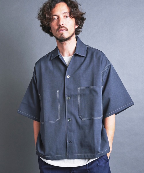 ☆フィッシング☆ REEL LEGENDS☆半袖BDシャツ☆ビック刺繍☆M セール】【SELECT】IR: BIG SIZE STICHING SHIRTS S/S/ビッグ