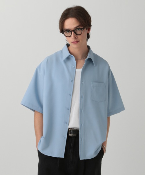 【LURAKU】Half Sleeve 半袖クラシックシャツ 完全完売品 セール】【LURAKU】Half Sleeve Classic Collar Shirt / 半袖