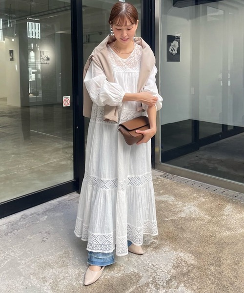 【MODIMOOD】MINI CANCAN ワンピース ○NMDS25312(ワンピース) 80s ORGANIC COTTON VOILE PLAIN MINI