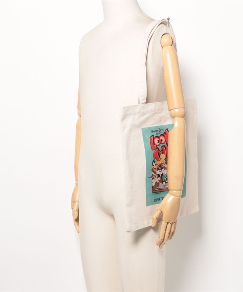 FOUND GOOD（ファウンドグッド）の「ルーニー・テューンズトート（トートバッグ・レディース・アイボリー・フリー）」の6枚目の写真