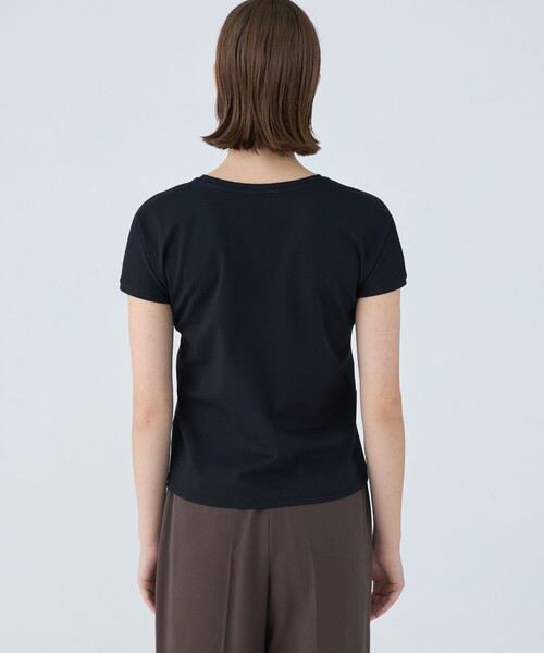 BALLSEY(ボールジィ)の「パーフェクトポンチ Vネックプルオーバー(Tシャツ/カットソー・レディース・ホワイト/ブラック・S)」の6枚目の写真
