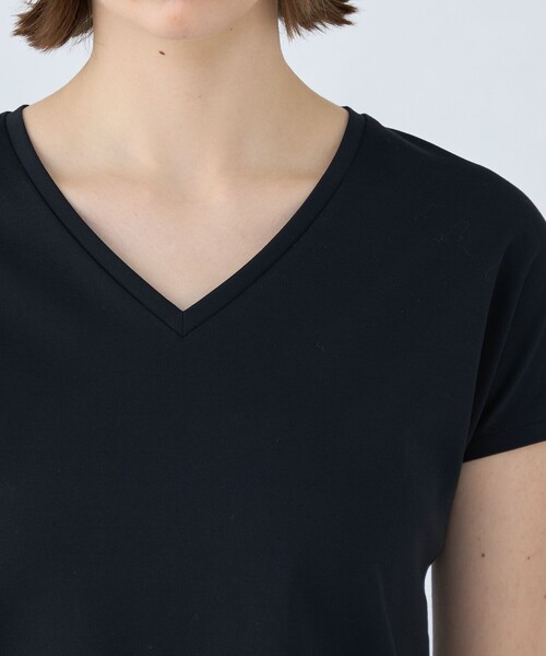 BALLSEY(ボールジィ)の「パーフェクトポンチ Vネックプルオーバー(Tシャツ/カットソー・レディース・ホワイト/ブラック・S)」の7枚目の写真