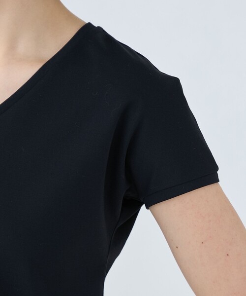 BALLSEY(ボールジィ)の「パーフェクトポンチ Vネックプルオーバー(Tシャツ/カットソー・レディース・ホワイト/ブラック・S)」の8枚目の写真