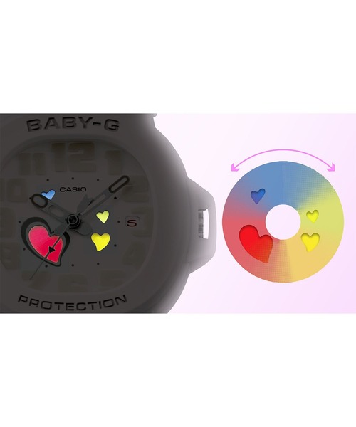 BABY-G（ベイビージー）の「PLAYFUL HEARTS SERIES / BGA-10-6AJF（アナログ腕時計・レディース・パープル・FREE）」の7枚目の写真